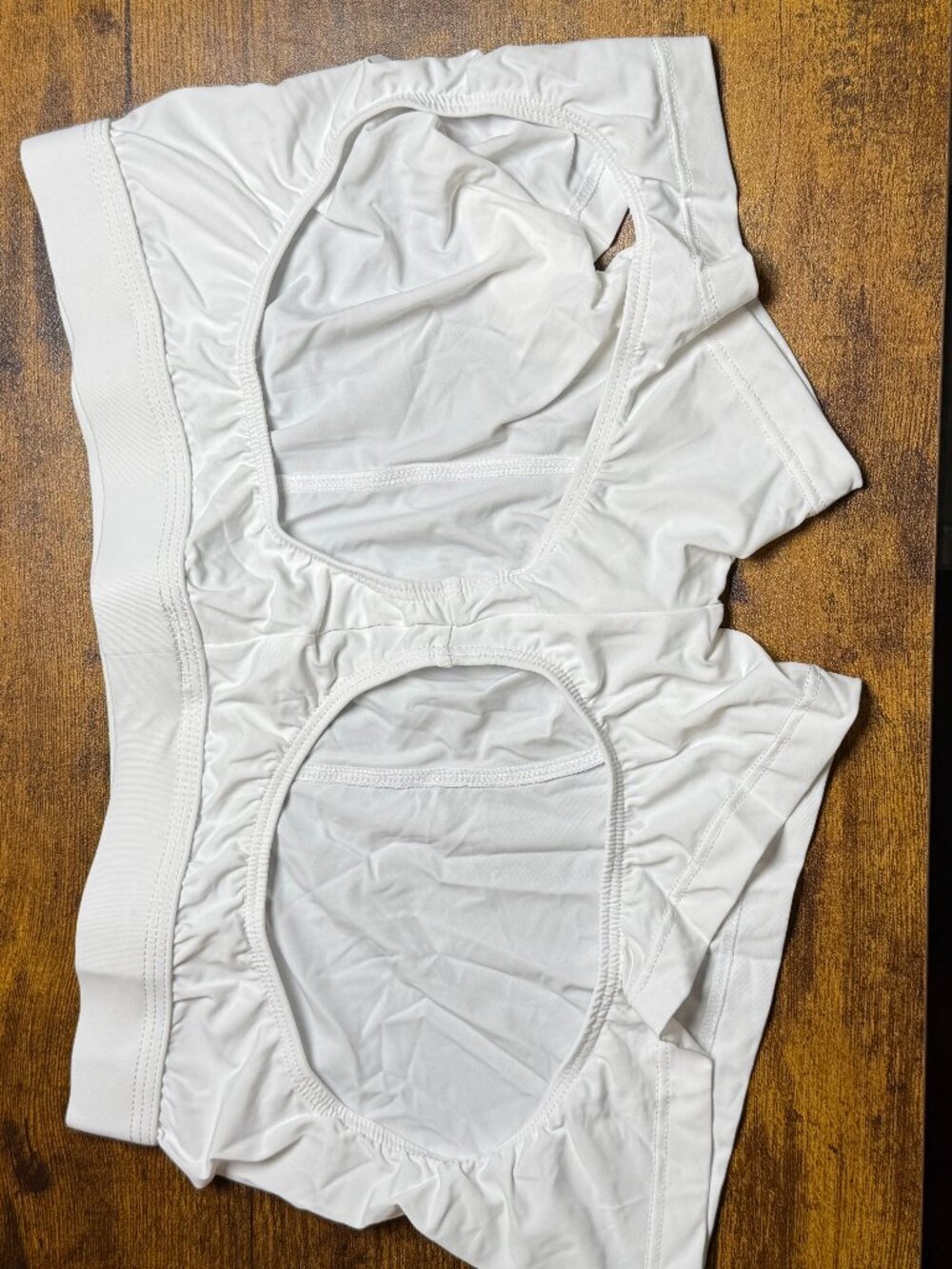 JJ Malibu: Juicy JJ Boxers with Rear Cutouts - Polar White